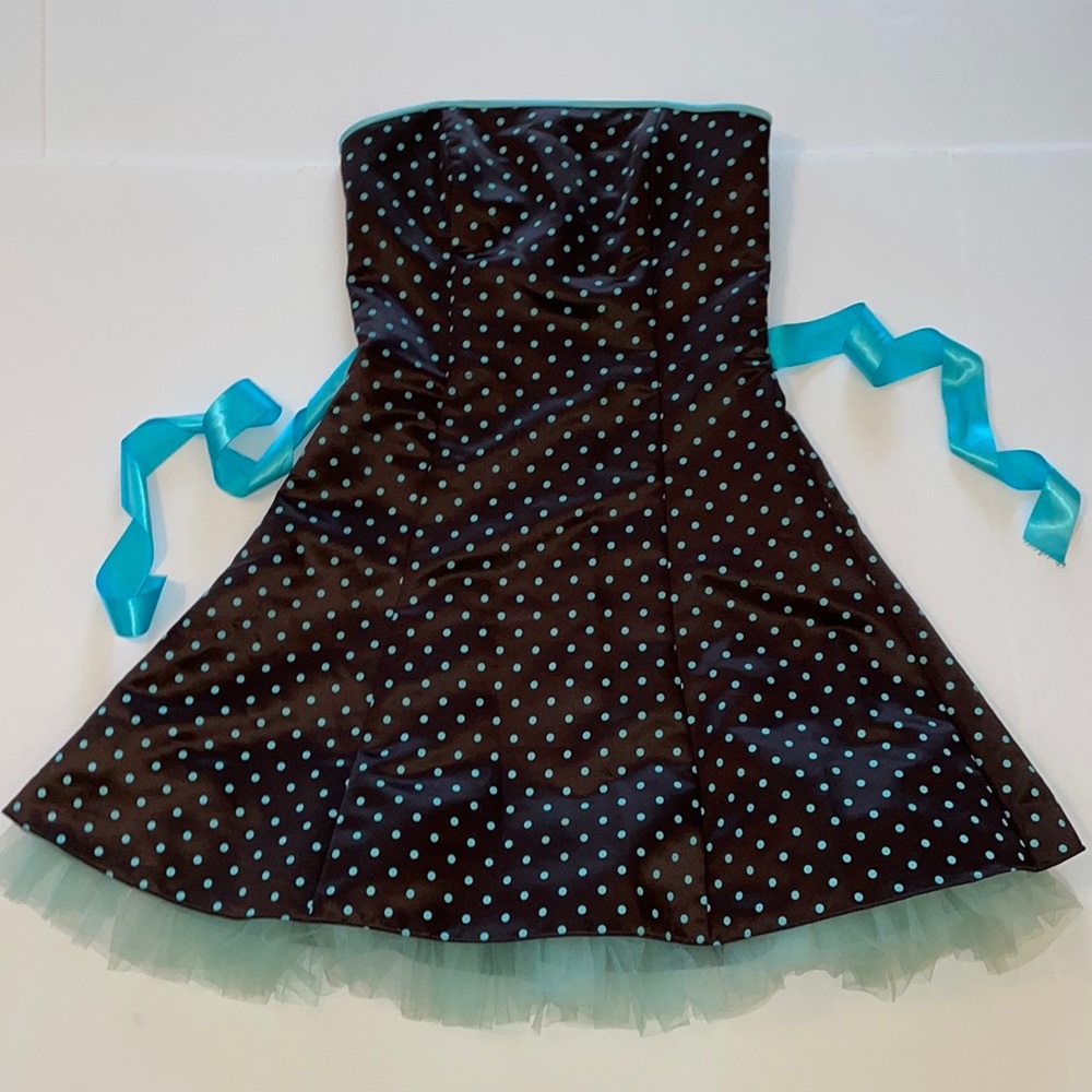 Jessica McClintock~Gunne Sax 9/10 Strapless Party Special Occasion Short Gown - Picture 13 of 16